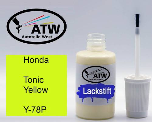 Honda, Tonic Yellow, Y-78P: 20ml Lackstift, von ATW Autoteile West.